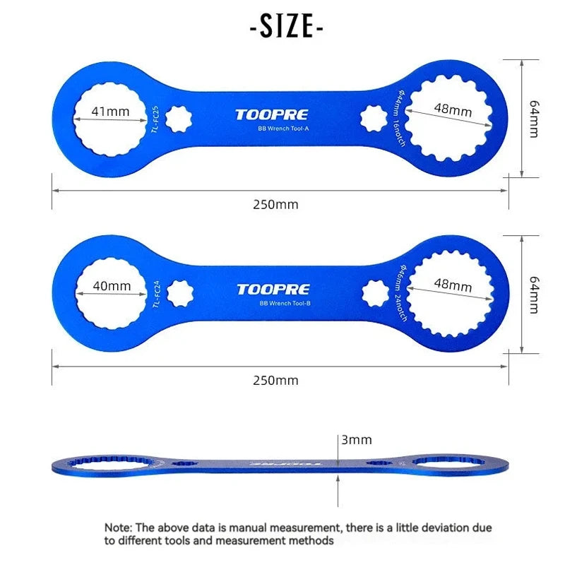 TOOPRE 44mm 46mm Bottom Bracket Wrench BB Tool DUB BBR60 Bicycle BB Wrench Nixie