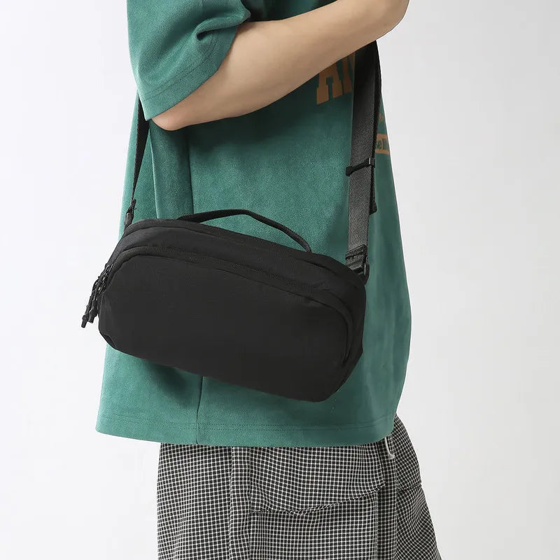 Men's Lightweight Crossbody Chest Bag – Minimalist Nylon Pouch Crossbody Chest Bag Nixie