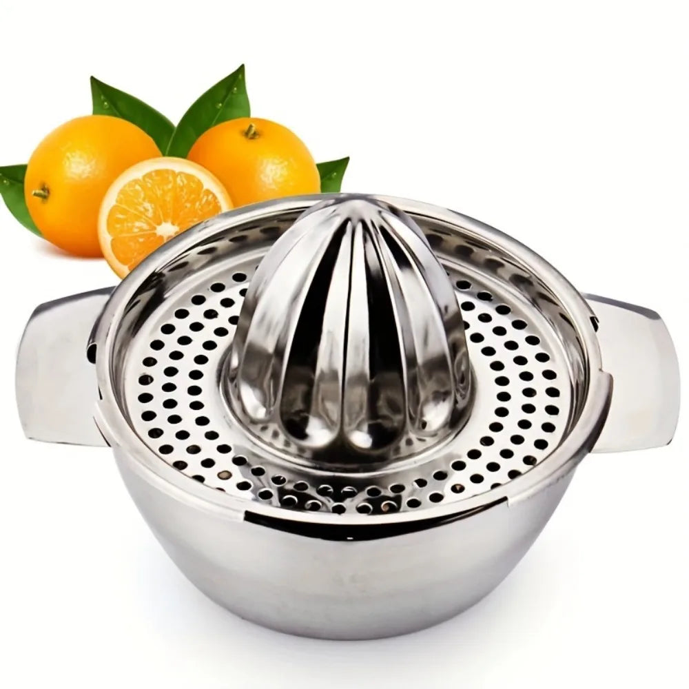 Stainless Steel Manual Citrus Juicer 43.96oz | Nixie Heavy Duty Manual Citrus Juicer Nixie