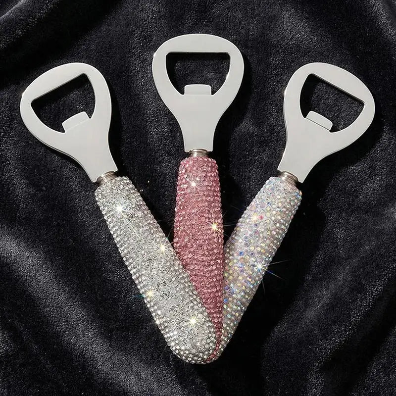 Rhinestone Bling Bottle Opener Keychain | Stylish Gift