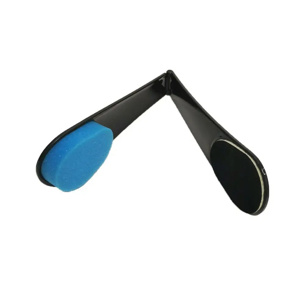 Foldable Back Lotion Applicator Brush – Long Handle Velvet Sponge