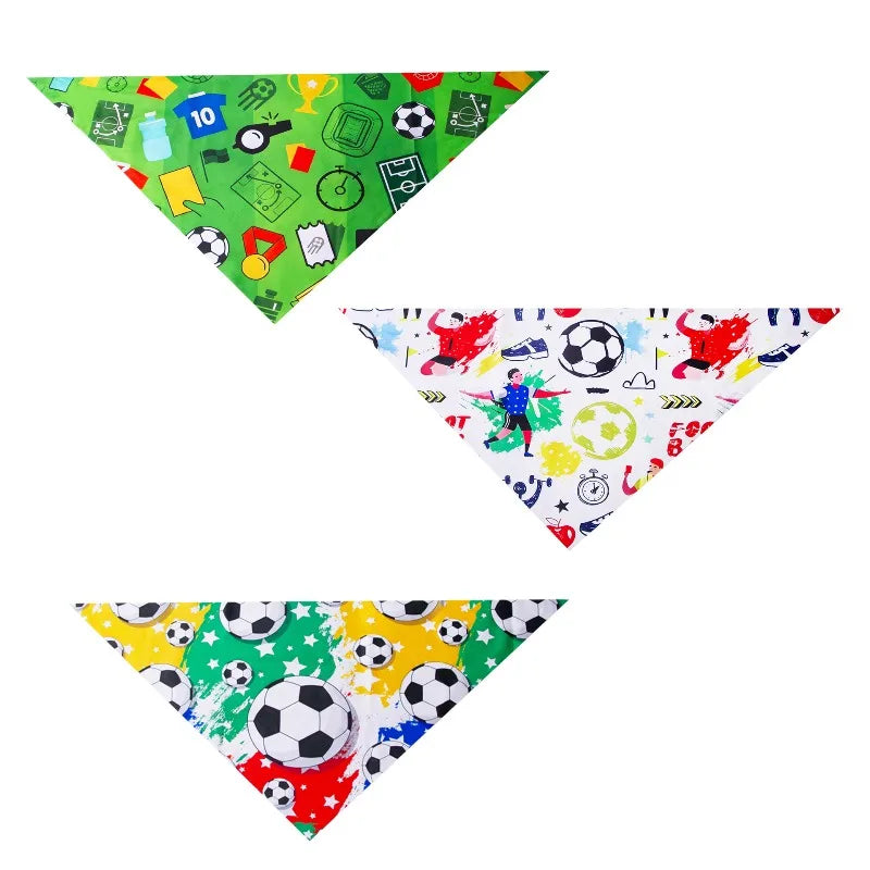 Cute Pet Triangle Bandana Bibs – Football & Color Designs Pet Bandana Bib Nixie
