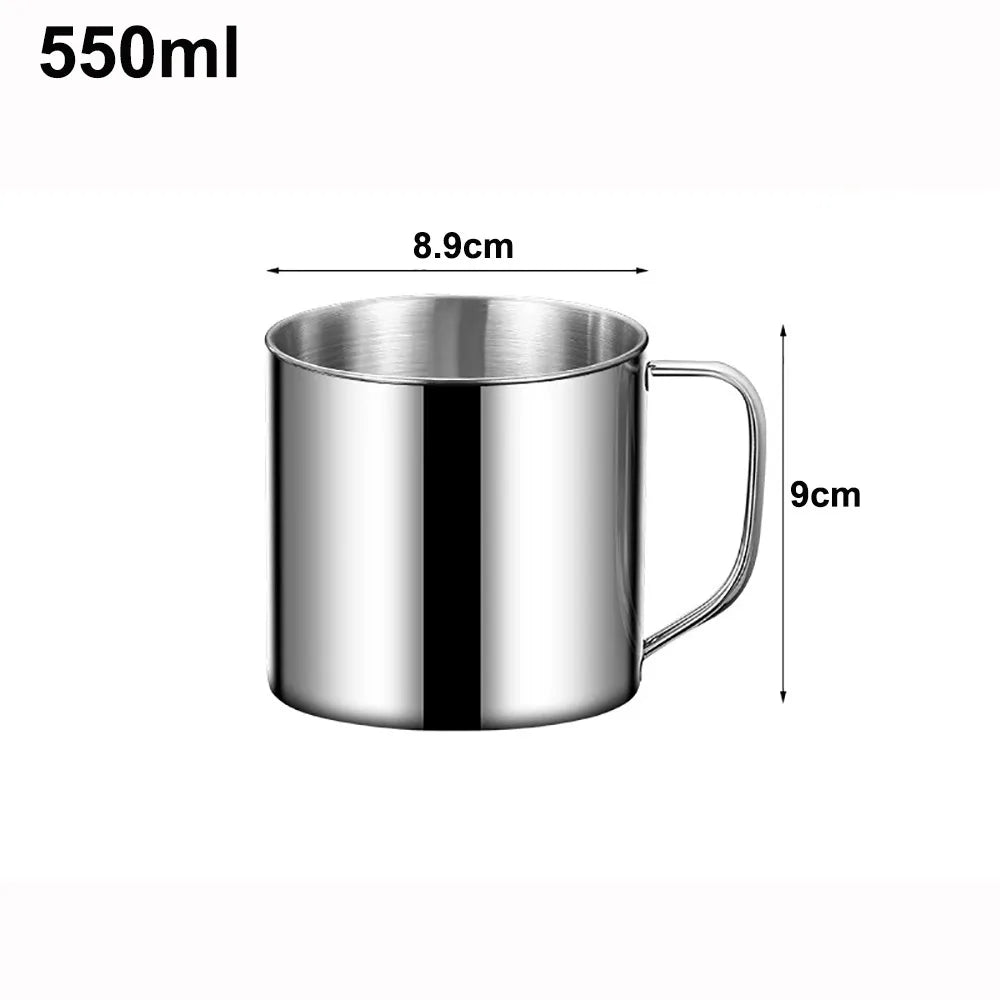 304 Stainless Steel Travel Mug with Lid & Handle 200–1600ml Stainless Steel Travel Mug Nixie <50ml 550ml no lid