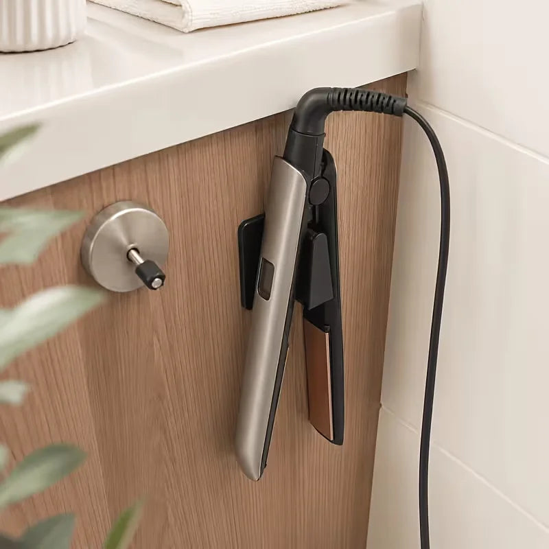 No-Drill Adhesive Wall Hook Heat-Resistant Hair Tool Organizer Hair Tool Organizer Nixie