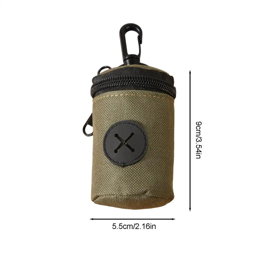 Dog Poop Bag Holder Zipper Clip Pouch – Oxford Cloth Dog Bag Dispenser Nixie Green