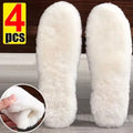 Sheepskin Wool Insoles – Warm Fluffy Fleece Shoe Pads for Winter