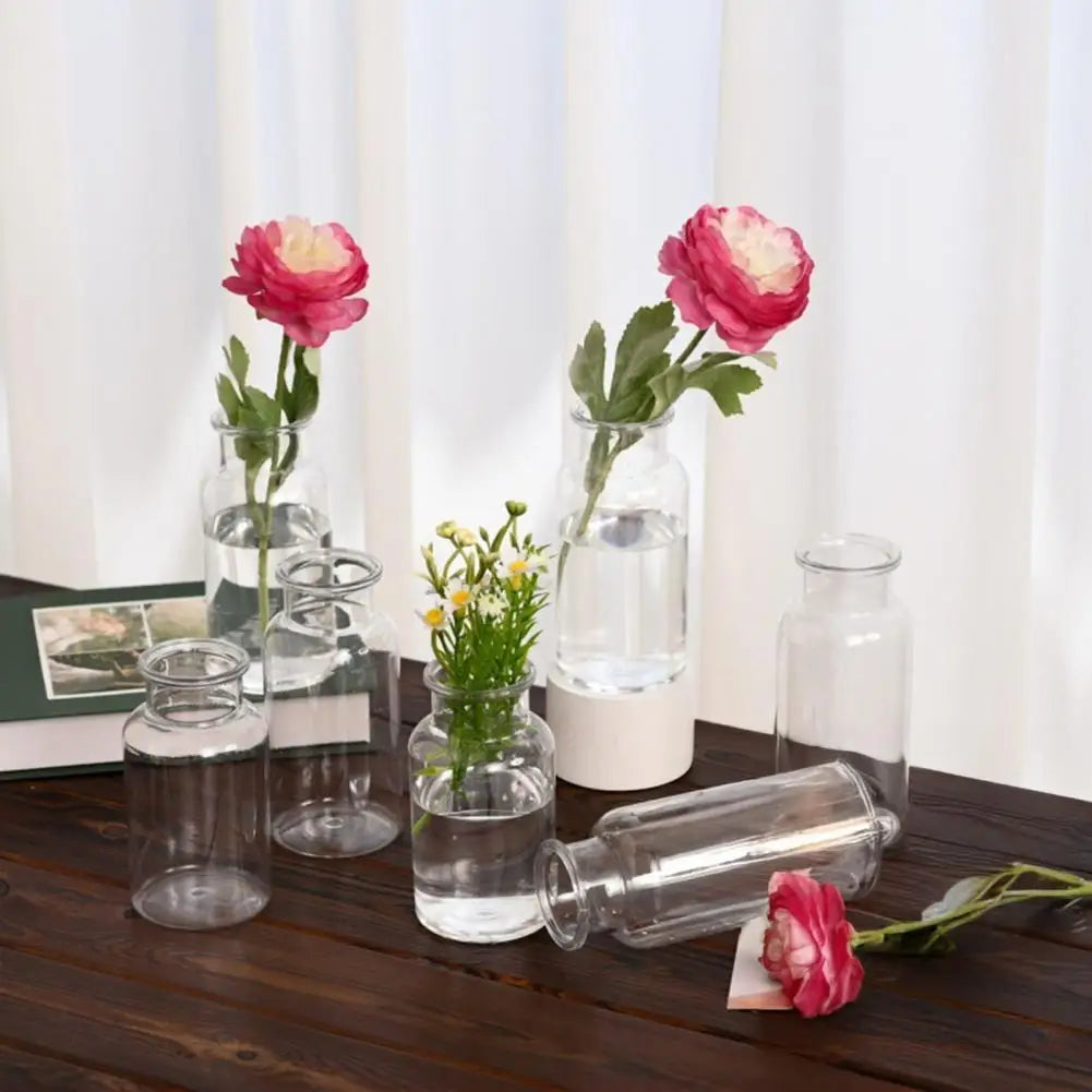 Mini Clear Bud Vases for Flowers – Wedding & Home Decor Decorative Bud Vase Nixie