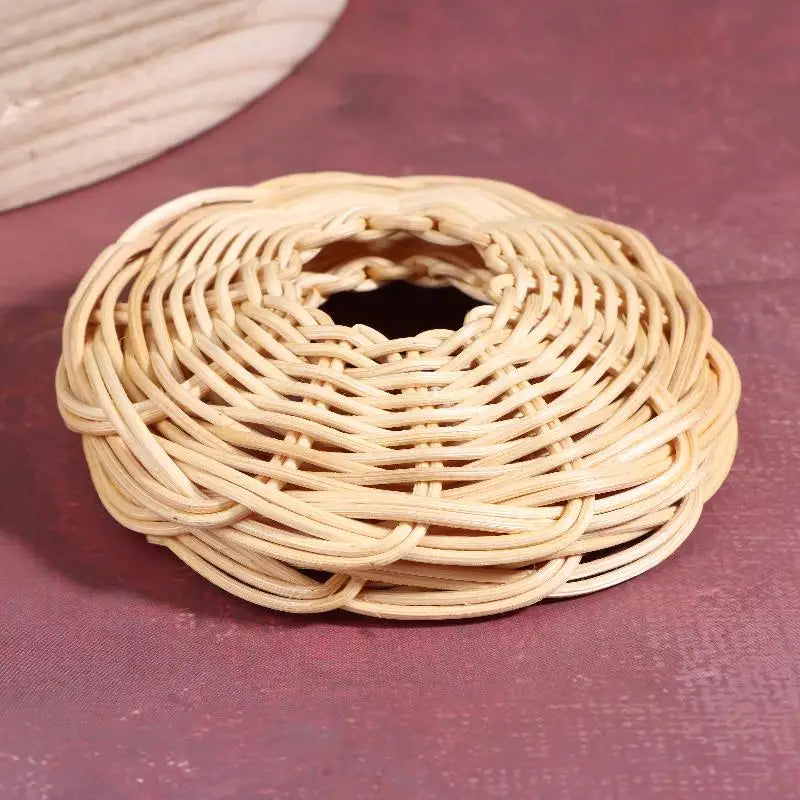 Handwoven Rattan Pendant Lampshade Vintage Basket Style – 2 Pack Rattan Lampshade Nixie