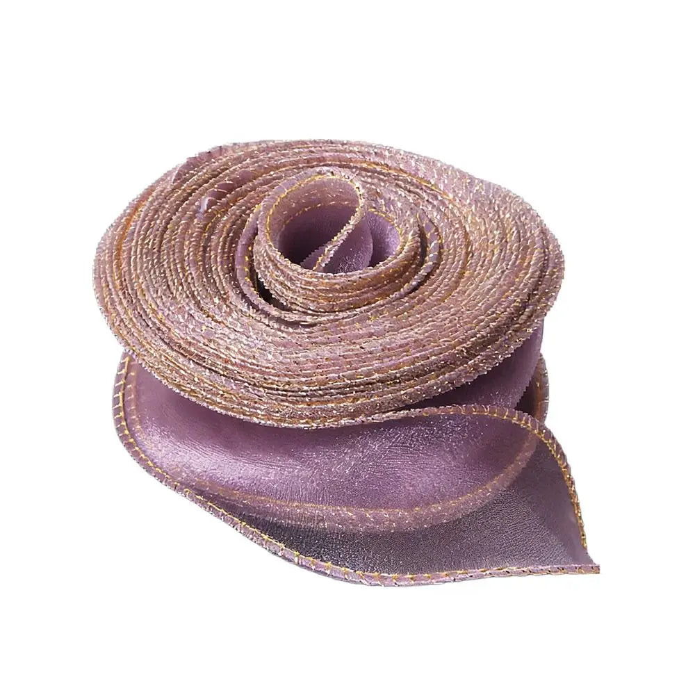 4cm Wired Organza Ribbon Satin Fishtail 10 Yards Solid Color Decorative Craft Ribbon Nixie