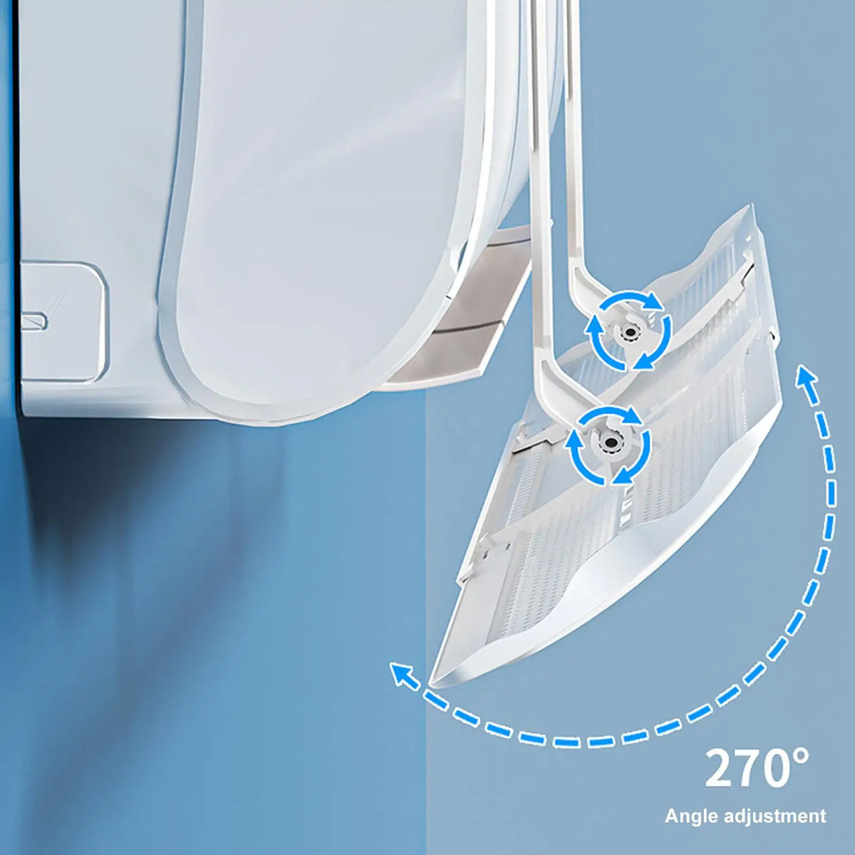 Adjustable AC Deflector Shield – Universal Retractable Air Guide