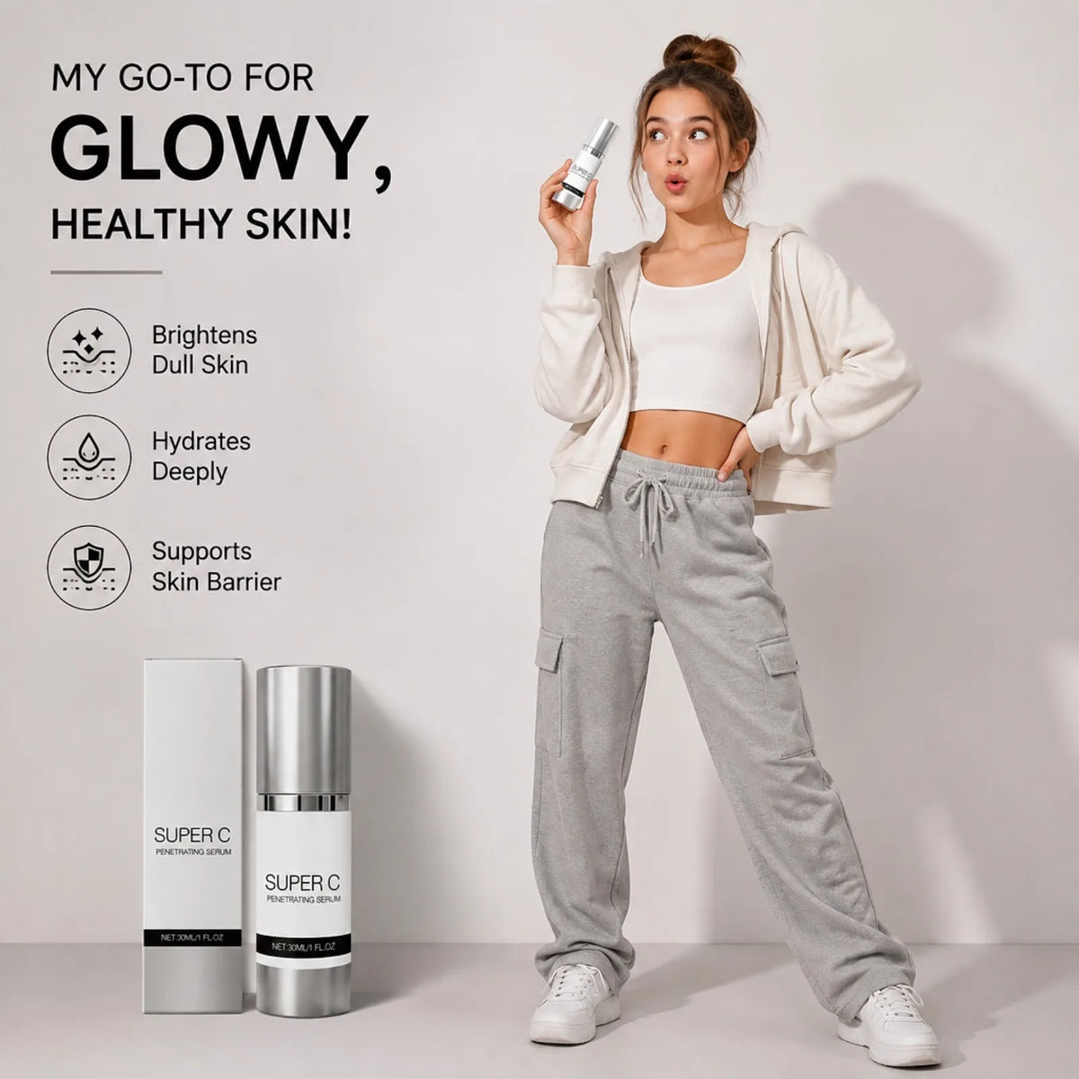 Vitamin C Facial Serum – Hydrating, Firming & Smoothing Vitamin C Face Serum Nixie