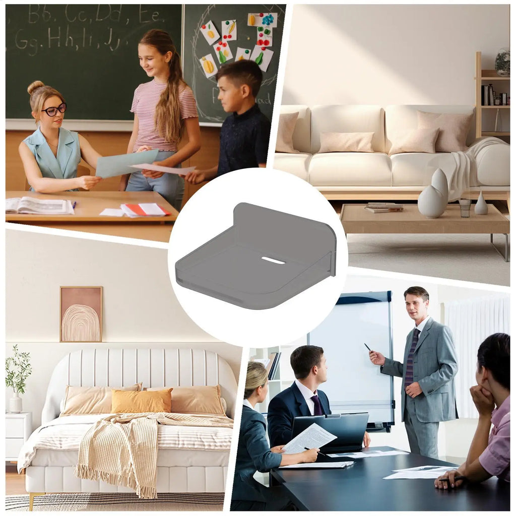 No-Drill Acrylic Wall Shelf & Security Camera Bracket