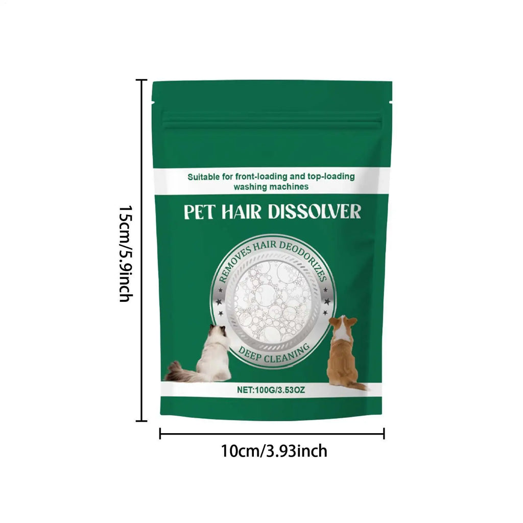 Pet Hair Remover Laundry Powder – Stain & Hair Dissolver Laundry Detergent Additive Nixie