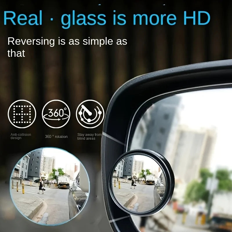 360° HD Circular Car Blind Spot Mirrors – 2-Piece Set Car Blind Spot Mirror Nixie