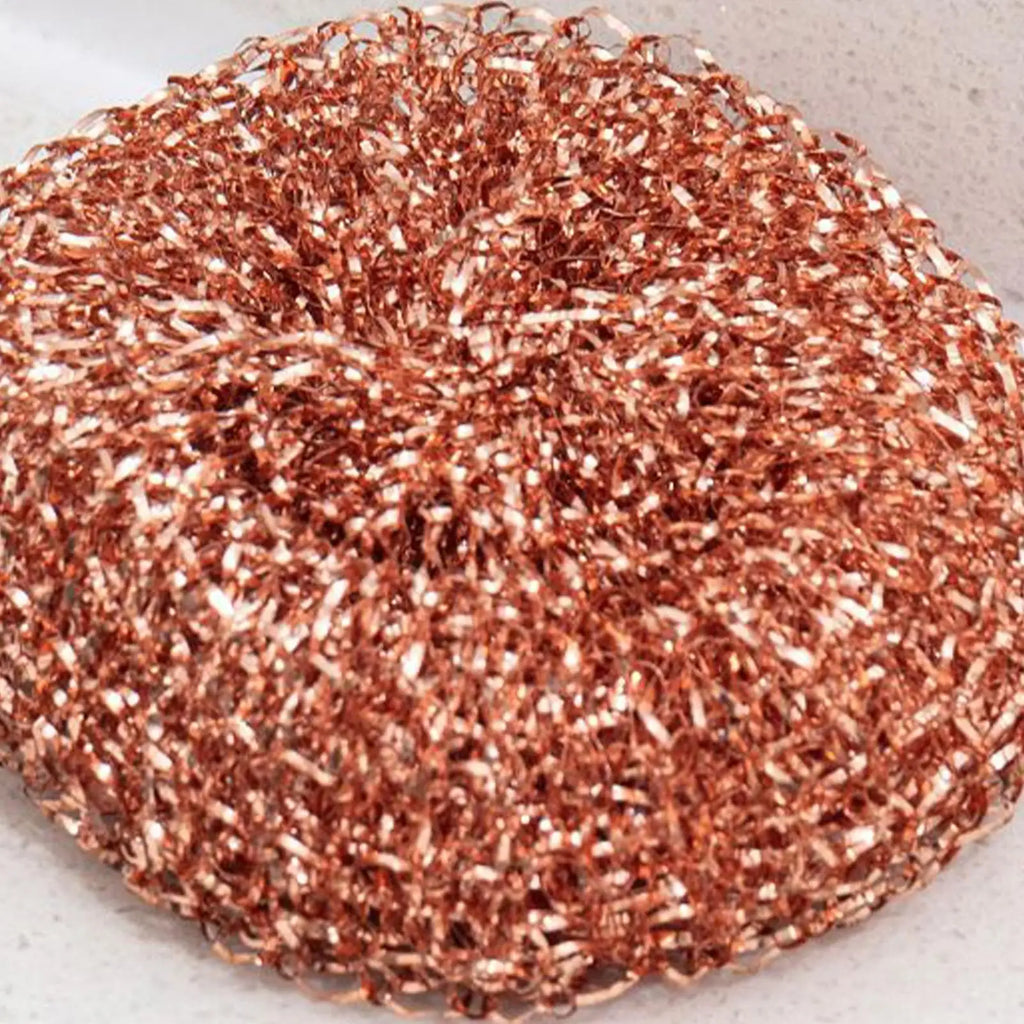 2PCS Copper Wire Scrubber Balls – Rust-Resistant Kitchen Cleaner