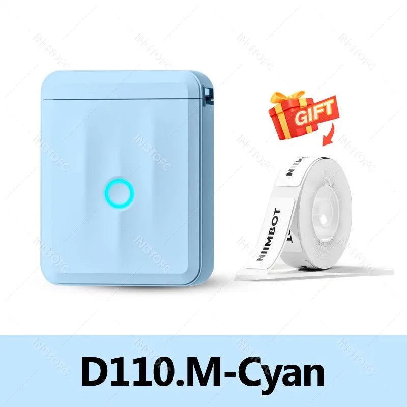 NIIMBOT D110M Mini Bluetooth Thermal Label Maker Printer