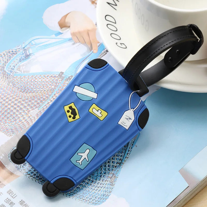 Silicone Luggage Tag – Colorful Suitcase ID Tag | Nixie Luggage Tag Nixie blue