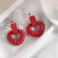 Acetate Heart Drop Earrings – Minimalist Women's Jewelry Drop Earrings Nixie XL2054-9