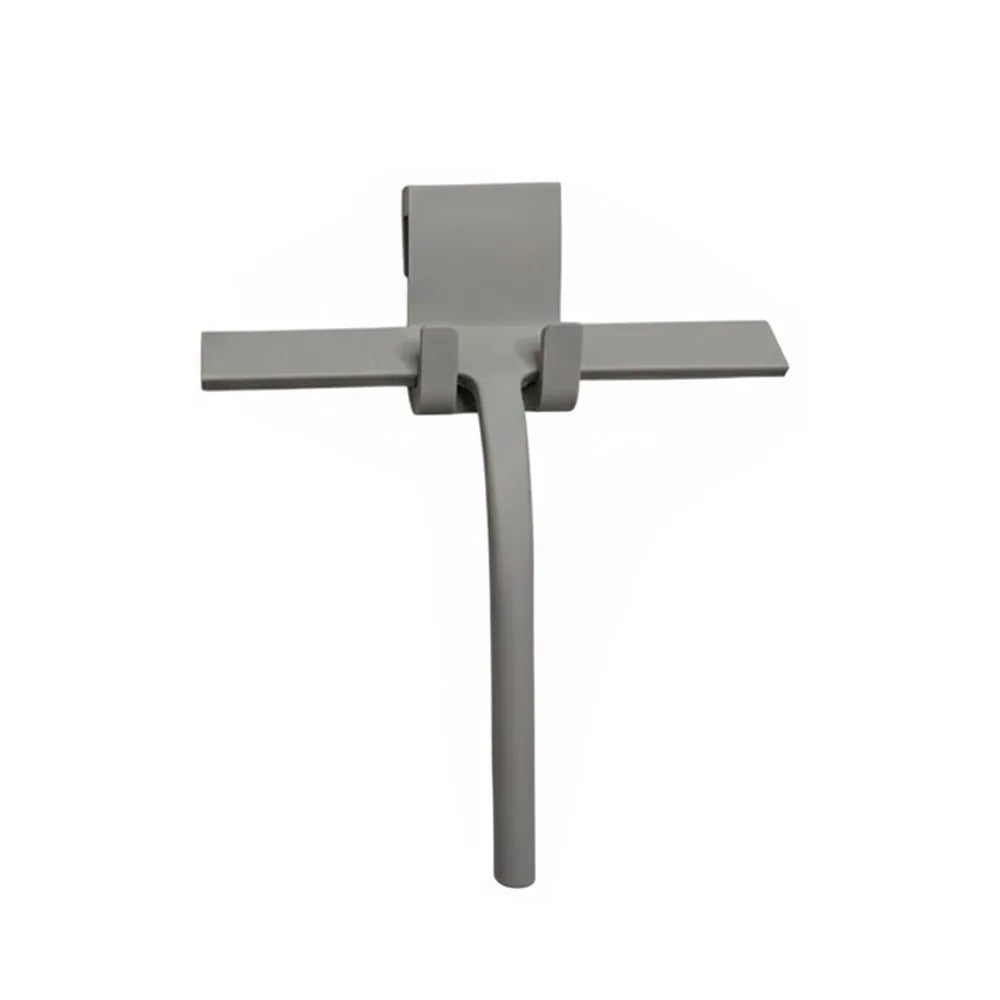 Metal Shower Squeegee with Hook – Silicone Window Scraper