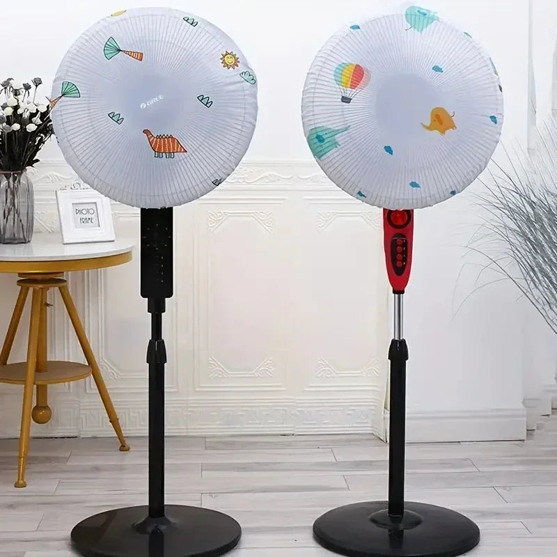 Round Head Electric Fan Dust Cover – Dustproof & Waterproof Fan Protective Cover Nixie