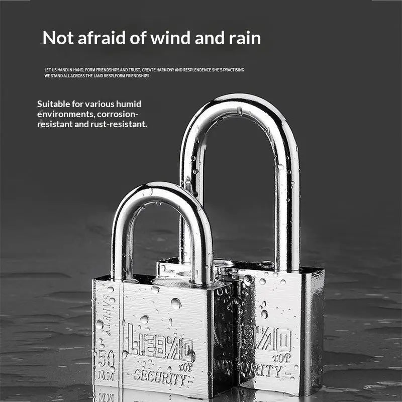 Stainless Steel Keyed Alike Padlock – Cut-Resistant Shackle Security Padlock Nixie