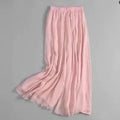 Women's Chiffon Wide Leg Dance Pants – Elastic Waist Yoga Trousers Wide Leg Dance Pants Nixie Pink XL
