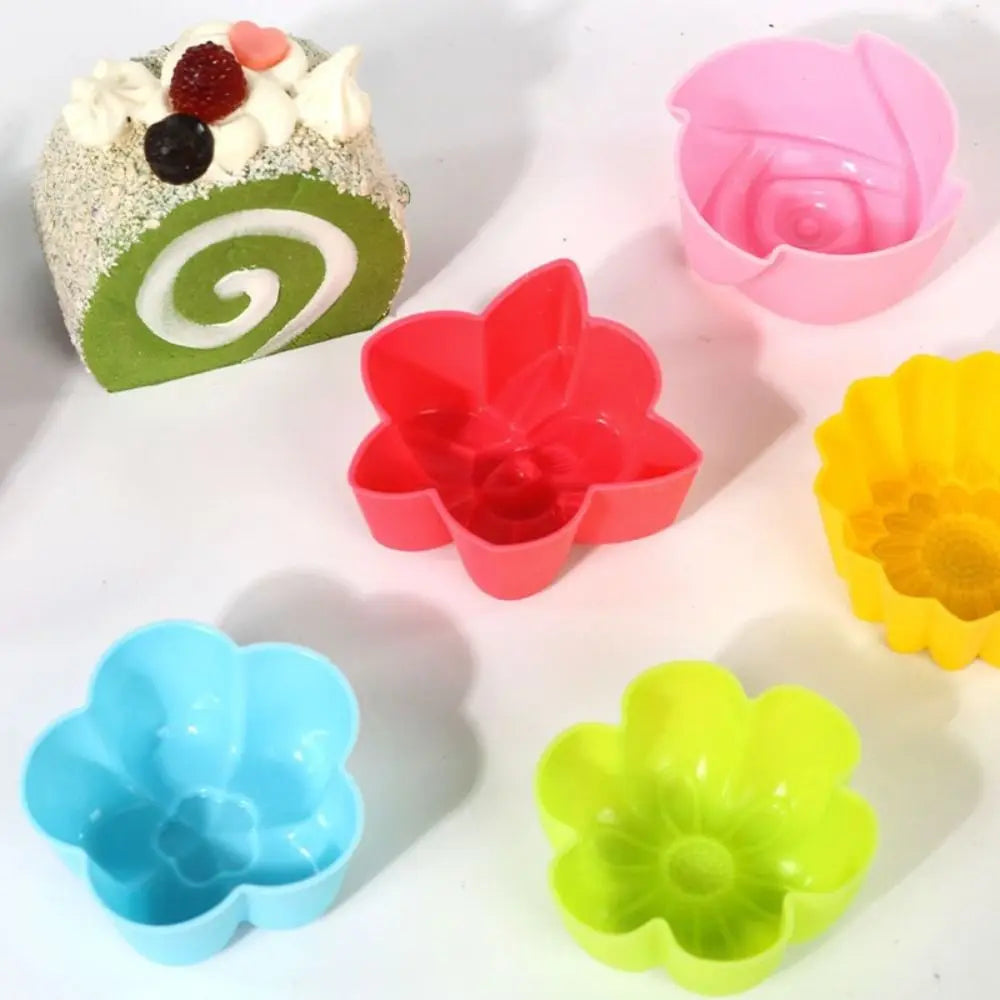 5cm Silicone Flower Cake Mold – Mini DIY Cupcake & Soap Mould Silicone Baking Mold Nixie