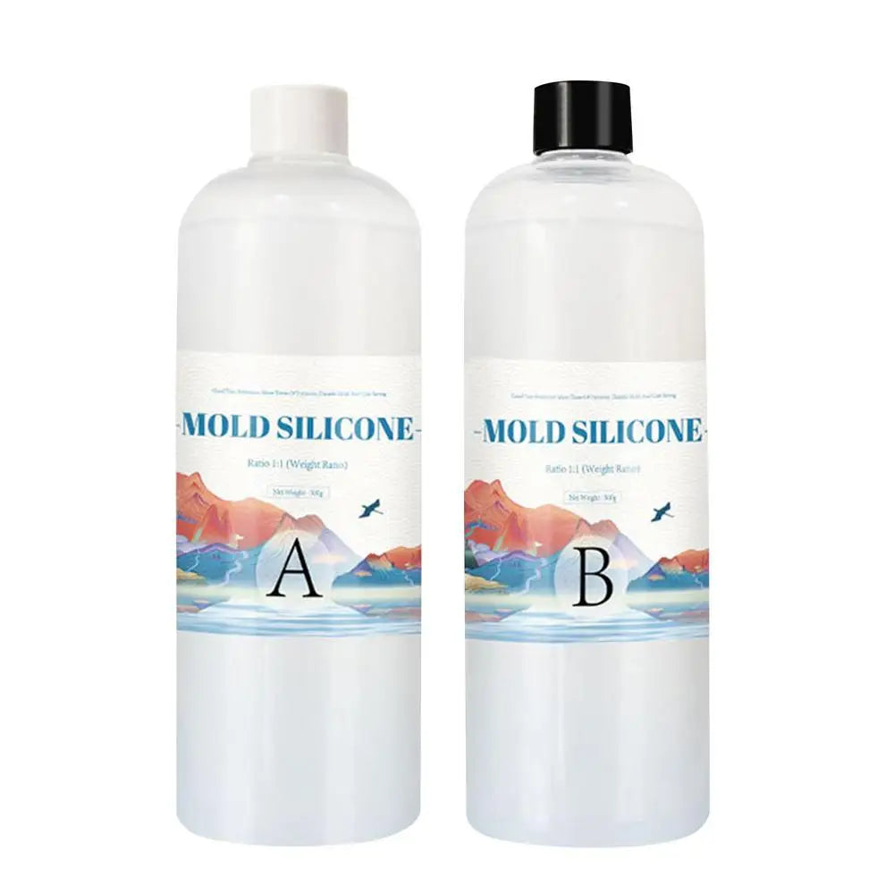 Liquid Silicone Mold Making Kit AB 1:1 – 200g/500g Odorless Silicone Mold Making Kit Nixie 200g set