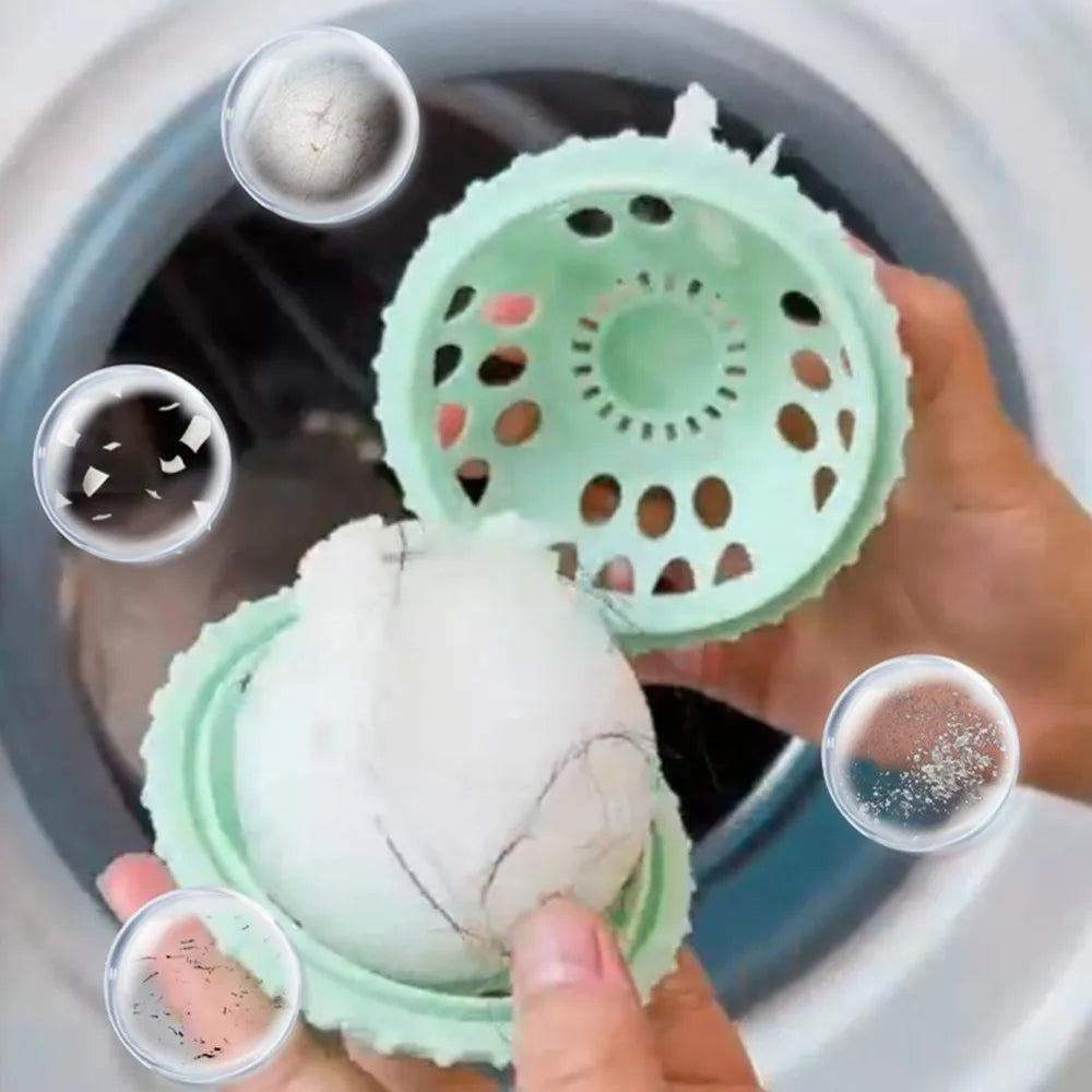 Reusable Laundry Lint Catcher Ball – Silicone Hair Remover Laundry Lint Catcher Nixie