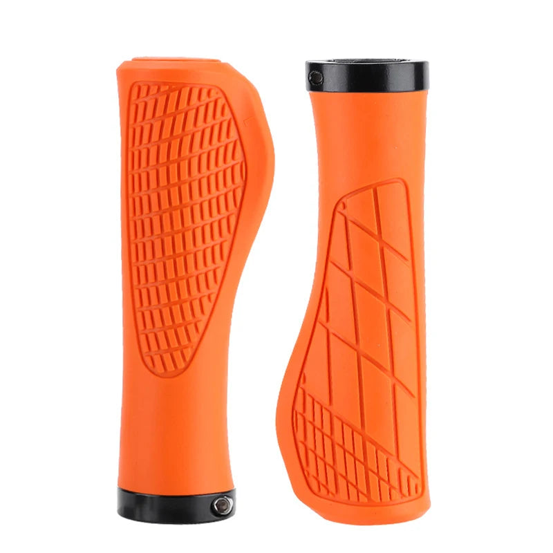 MTB Lock-On Bicycle Handlebar Grips – Anti-Slip Ergonomic Bicycle Handlebar Grips Nixie Orange