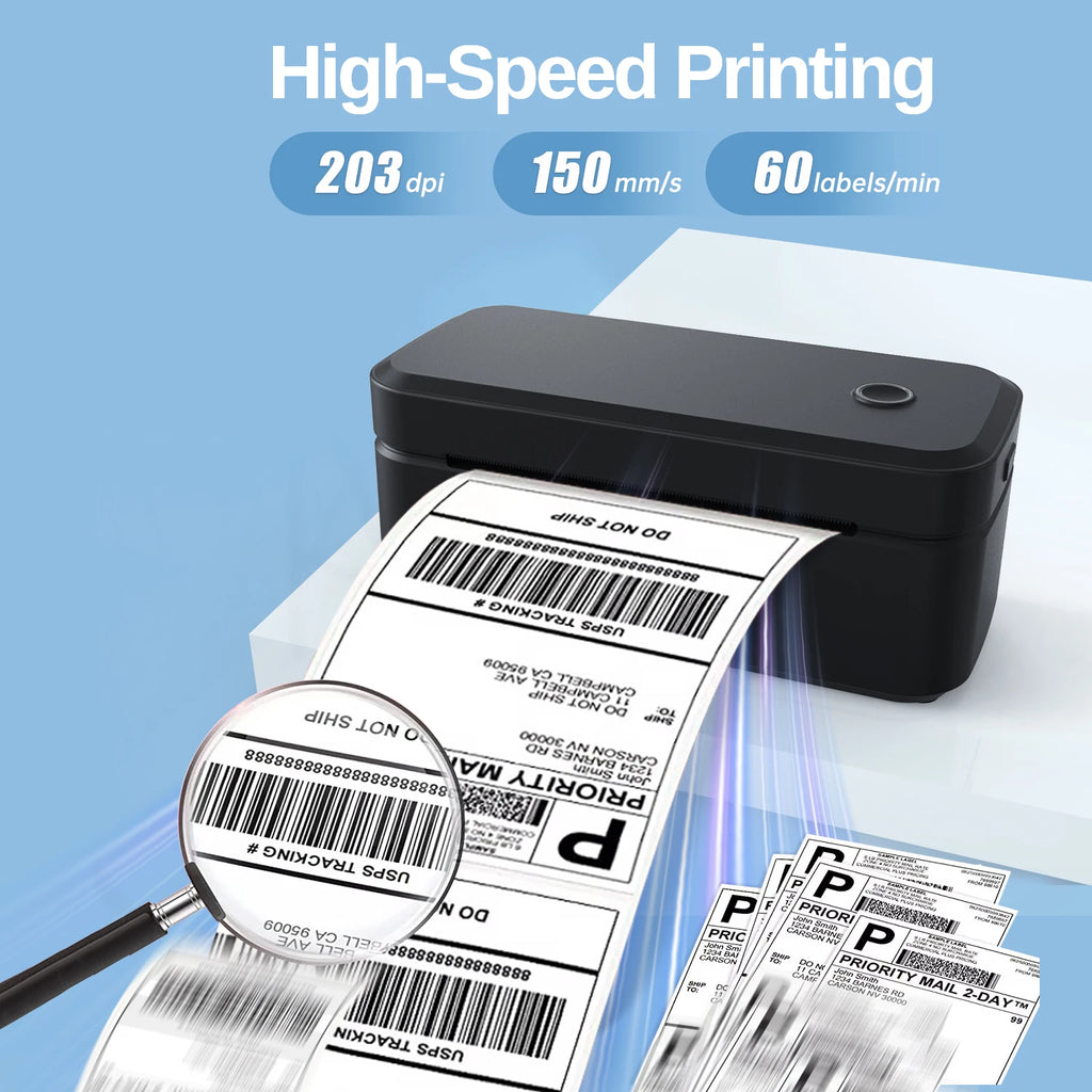 Marklife X4 Bluetooth Thermal Label Printer – 4x6 Desktop Thermal Label Printer Nixie