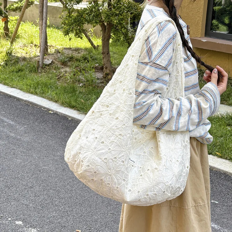 Nixie Floral Lace Crossbody Shoulder Bag – Large Capacity Women Crossbody Shoulder Bag Nixie