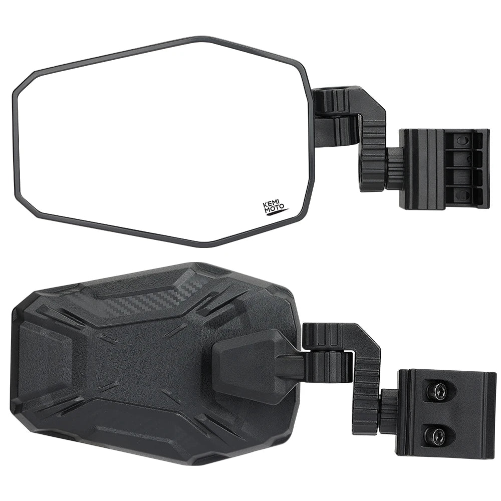 KEMIMOTO UTV Side Mirrors Pro-Fit | Polaris Can-Am SXS UTV Side Mirrors Nixie Mirrors