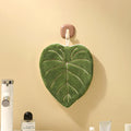 Double-Layer Leaf Hand Towel – Fast-Dry Hanging Kitchen Cloth