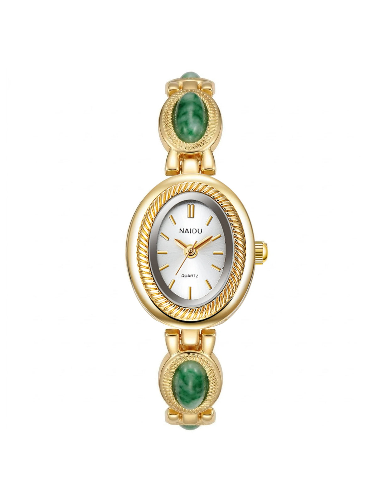 Luxury Women's Green Gemstone Quartz Bracelet Watch | naidu Women's Bracelet Watch Nixie green