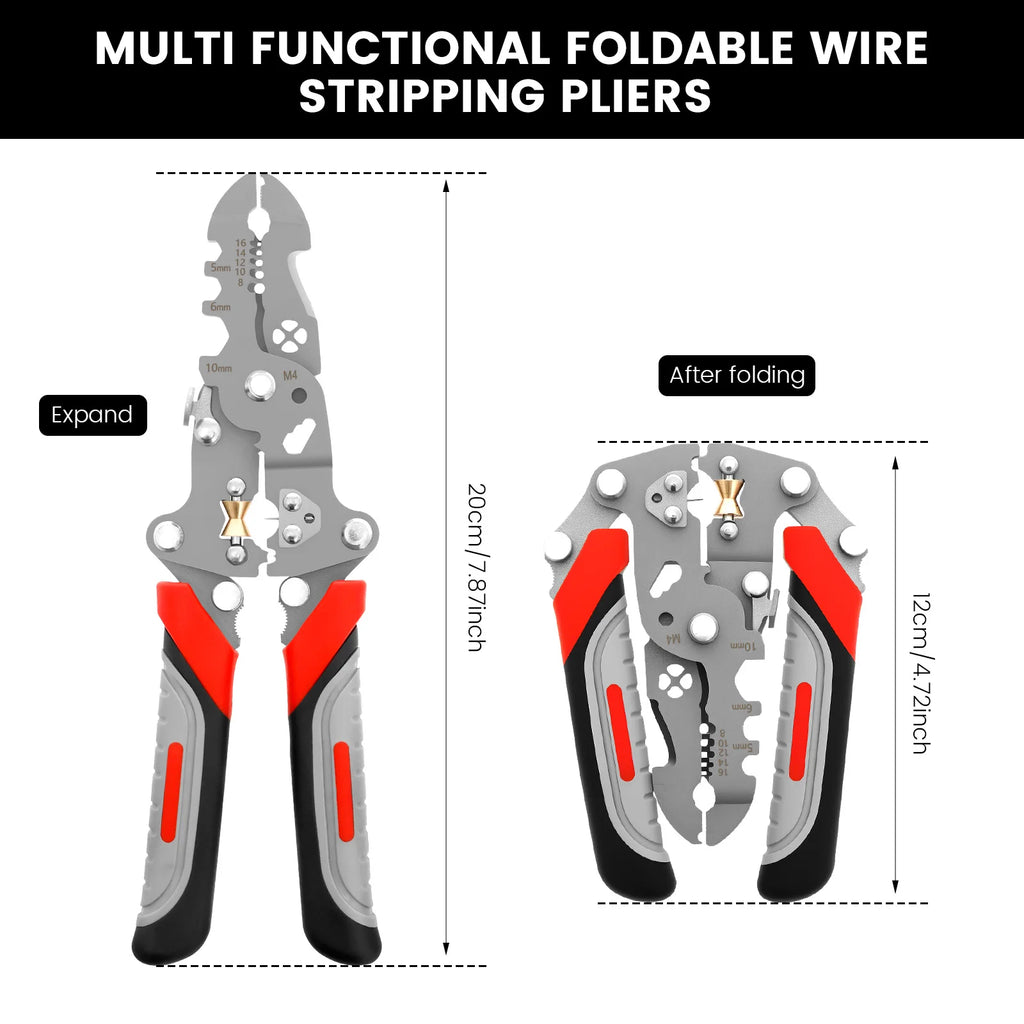 21-in-1 Wire Stripper Pliers | Chrome Vanadium Steel Crimper Wire Stripper Pliers Nixie