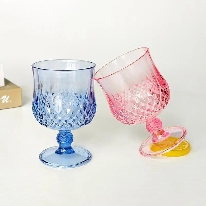 BPA-Free Shatterproof Plastic Stemmed Goblet | Reusable Wine Glass