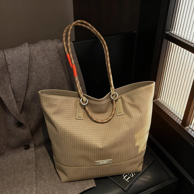 Nixie Waterproof Nylon Tote Bag – Large Shoulder Handbag Waterproof Tote Bag Nixie