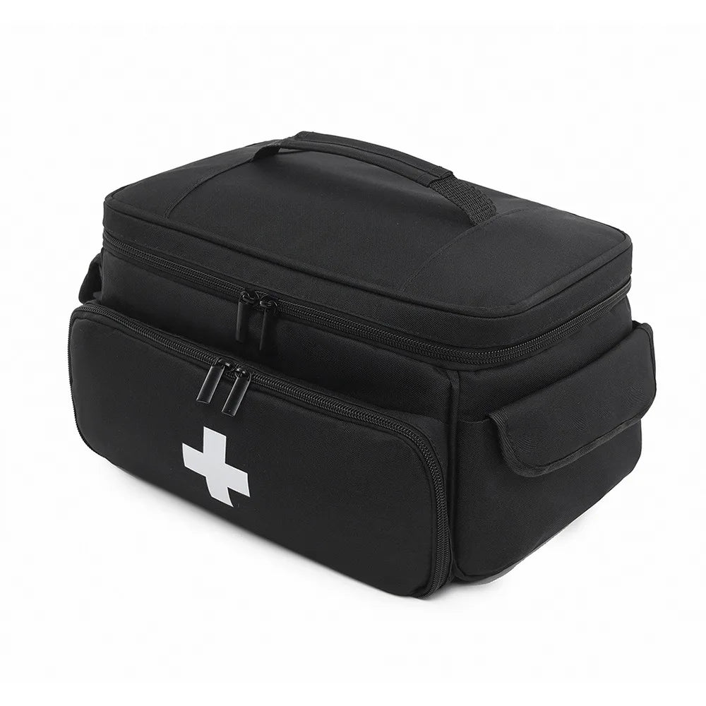 Travel Medicine Bag | Multi-Pocket, Waterproof, Adjustable Strap