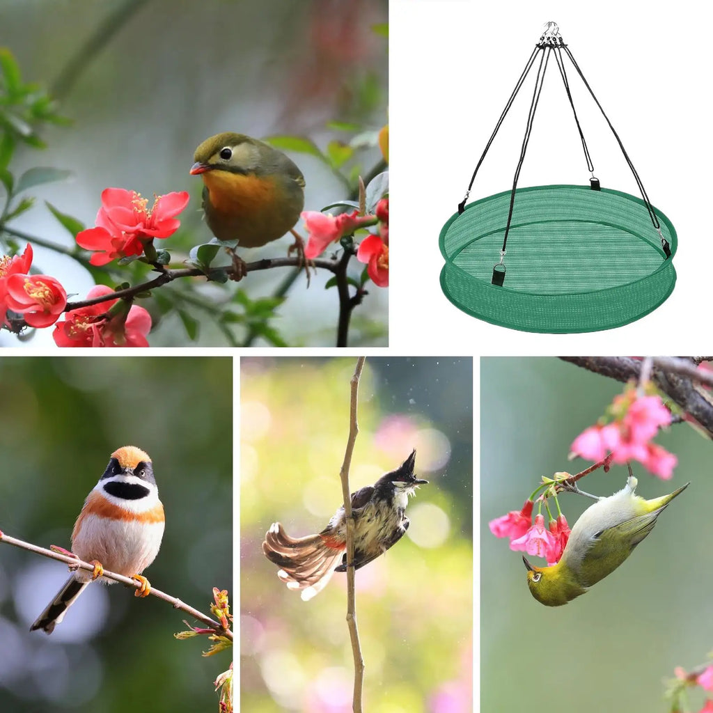 Heavy Duty Hanging Bird Seed Catcher Tray – Outdoor Feeder Net