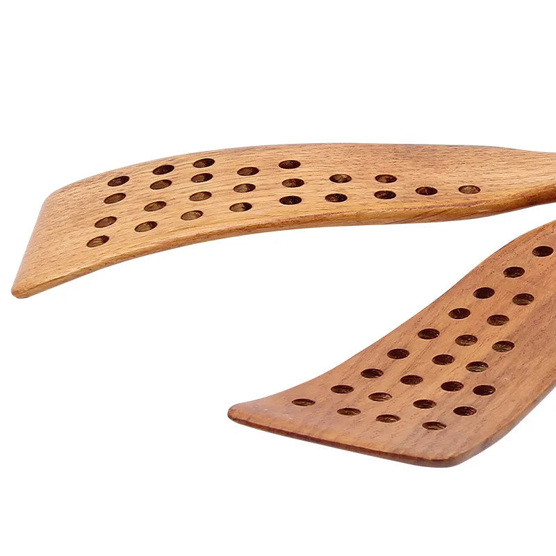 Wooden Spatula Set – 24-Hole Filter & Stir-Fry Turner | Nixie Kitchen Spatula Set Nixie