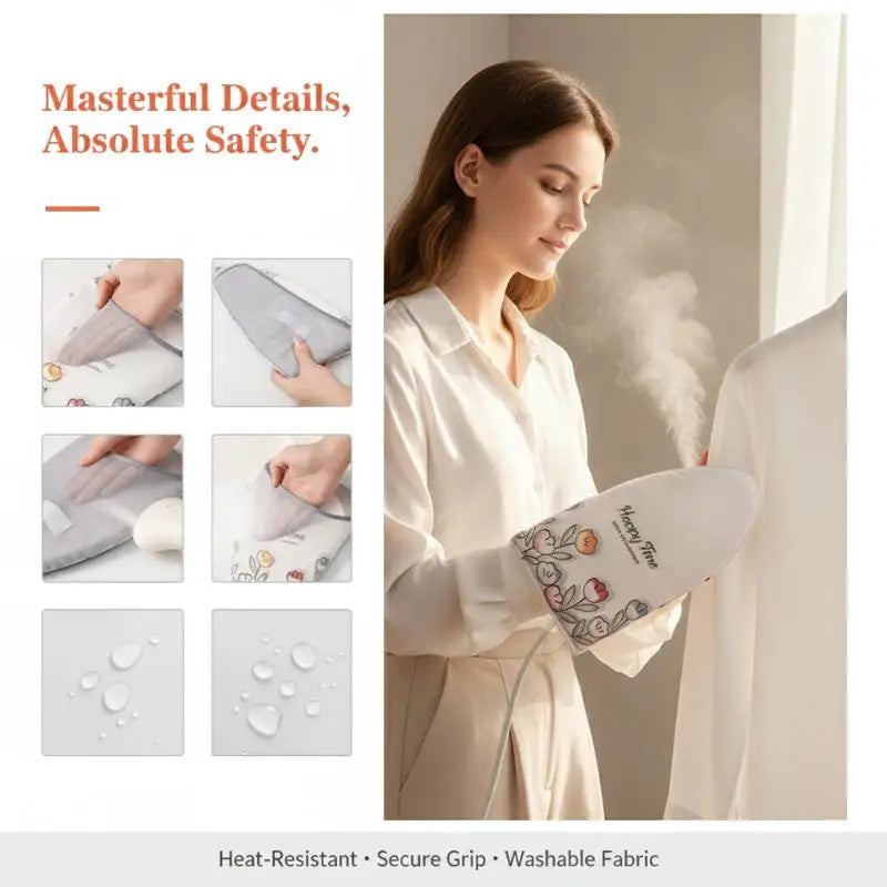 Handheld Ironing Glove Pad – Heat-Resistant Mini Iron Board Ironing Glove Pad Nixie