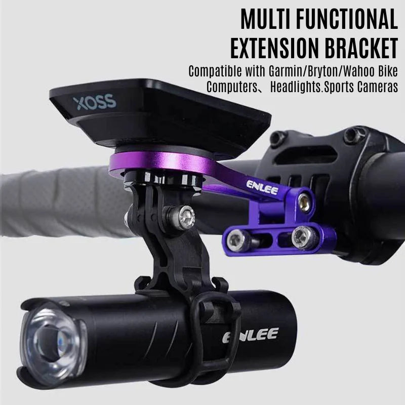 BUCKLOS Aluminum Bike Computer & Headlight Bracket Mount Bike Computer Mount Nixie