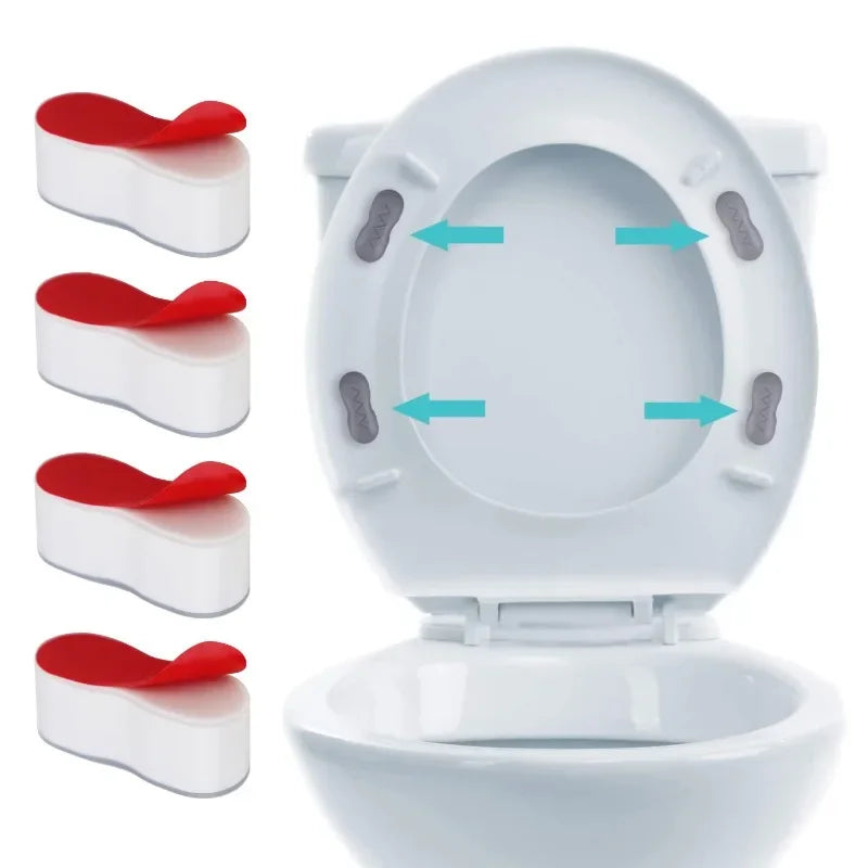 Toilet Seat Cushion Gasket & Foot Pad Bathroom Accessories