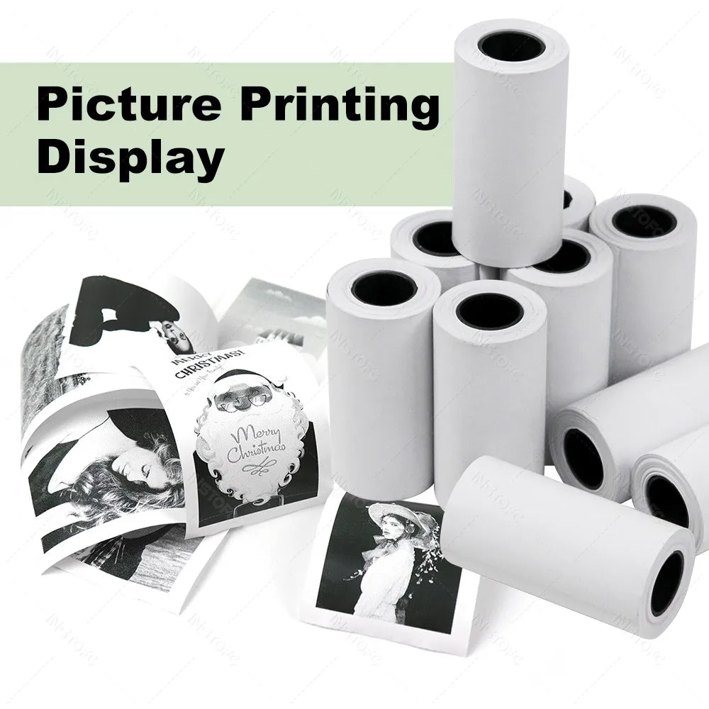 Thermal Paper Rolls 57x25mm for Mini Pocket Printers – 5/10 Pack