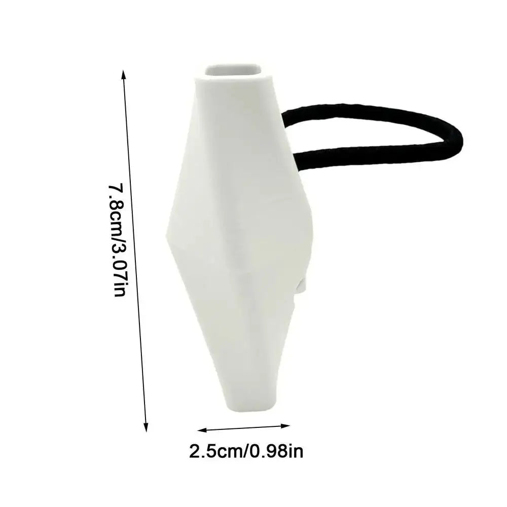 Silicone Bike Handlebar Flower Vase | Mini Portable Bicycle Vase Bicycle Handlebar Accessory Nixie white