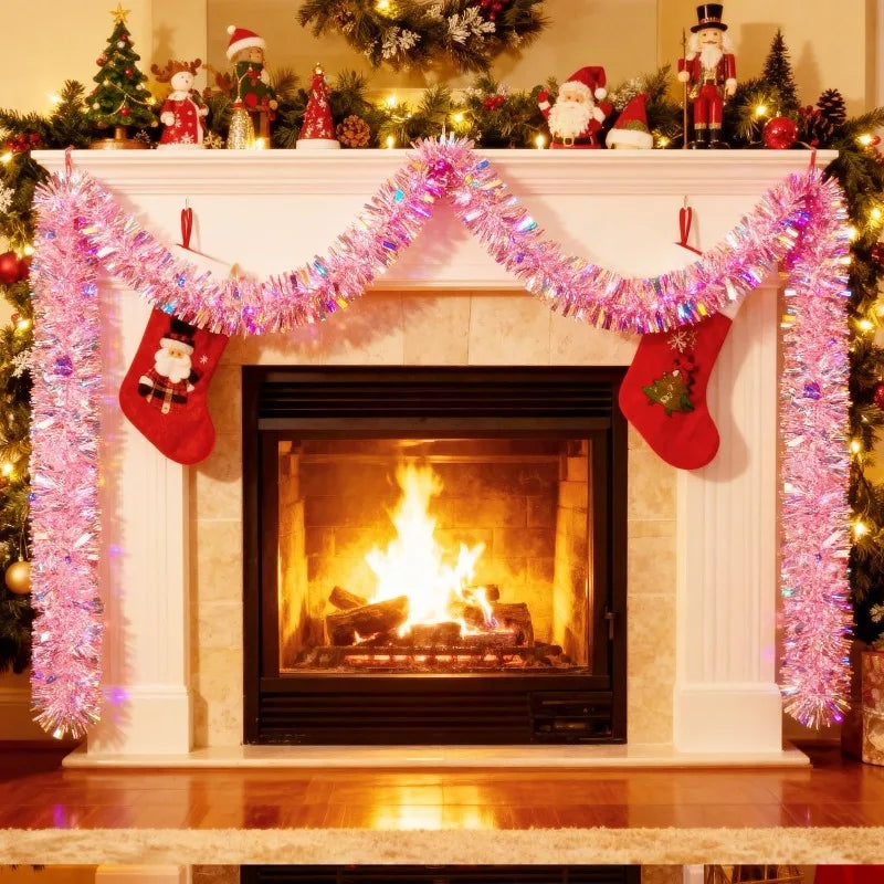 2M Pink Metal Wire Wreath – Holiday & Valentine Home Decor Holiday Wire Wreath Nixie