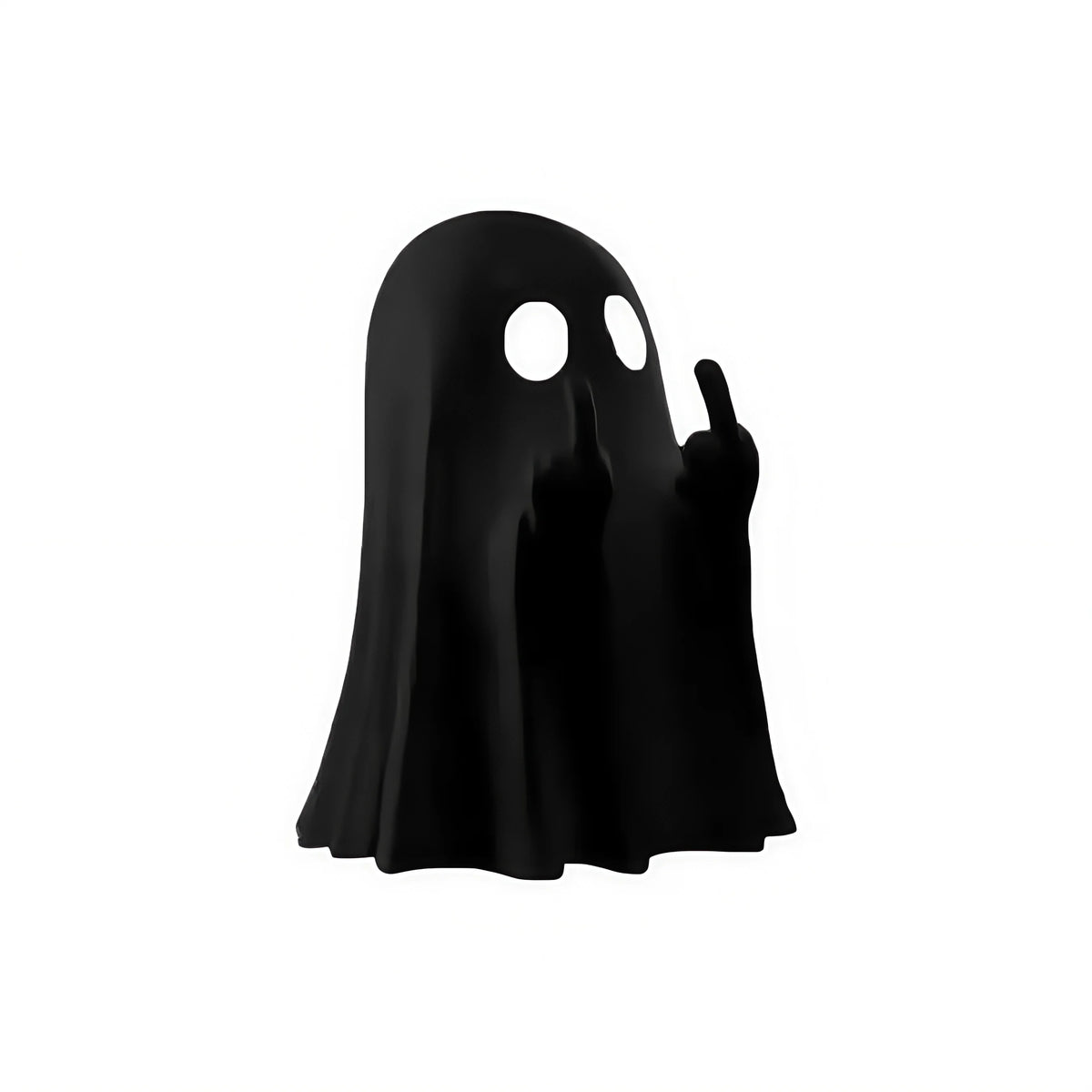 Cute Ghost Statue Halloween Ornament – Home Decor Gift Holiday Figurine Nixie black