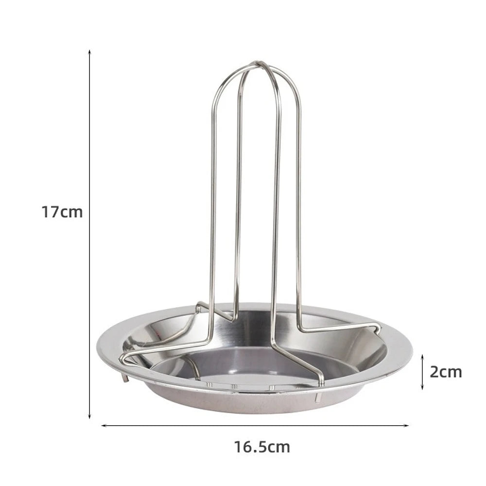 Stainless Steel Vertical Chicken Roaster Stand with Drip Tray Chicken Roaster Stand Nixie