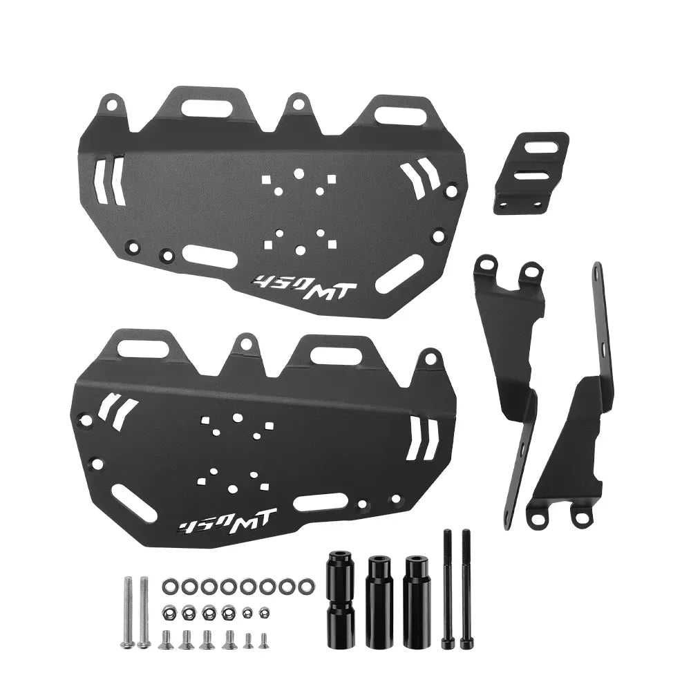 Luggage Rack for CFMOTO 450MT 2023-2025 | Aluminum Saddlebag Rack Motorcycle Luggage Rack Nixie black